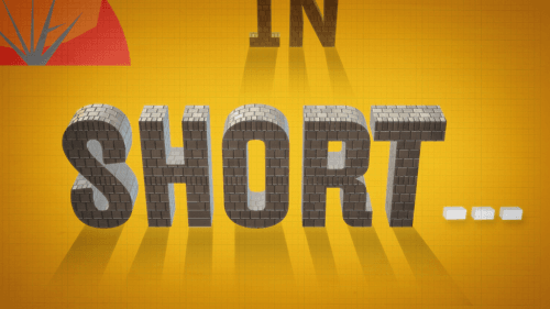 In short, typography work.