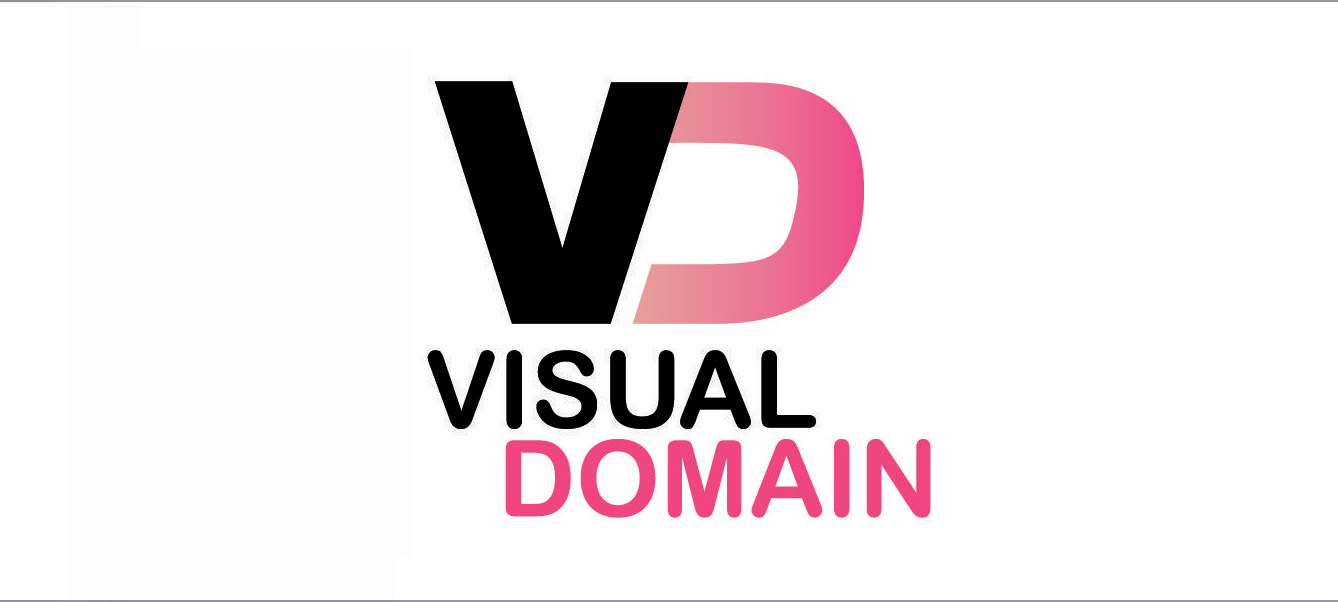 Visual Domain event banner with red and white logo and text promoting the 18 March BXL event.