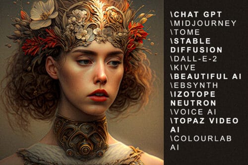 Best ai tool for Professional Designers, Chat gpt, Midjourney, Tome, Stable Diffusion, Dall-e-2, Kive, Beautiful AI, Ebsynth, Izotope Neutron, Voice AI, Topaz Video AI, Colourlab AI
