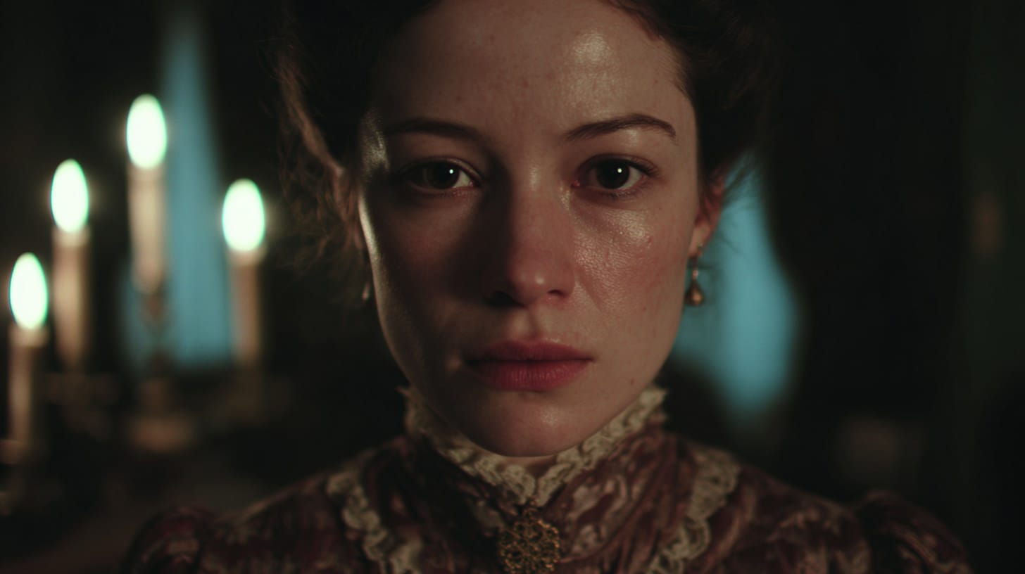 Example of visual narrative techniques in AI filmmaking