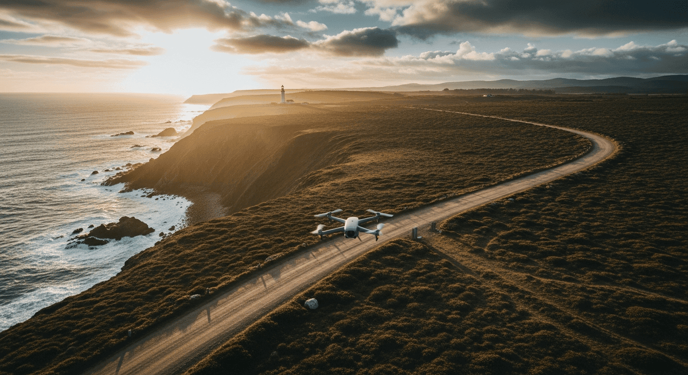 Drone cinematography techniques