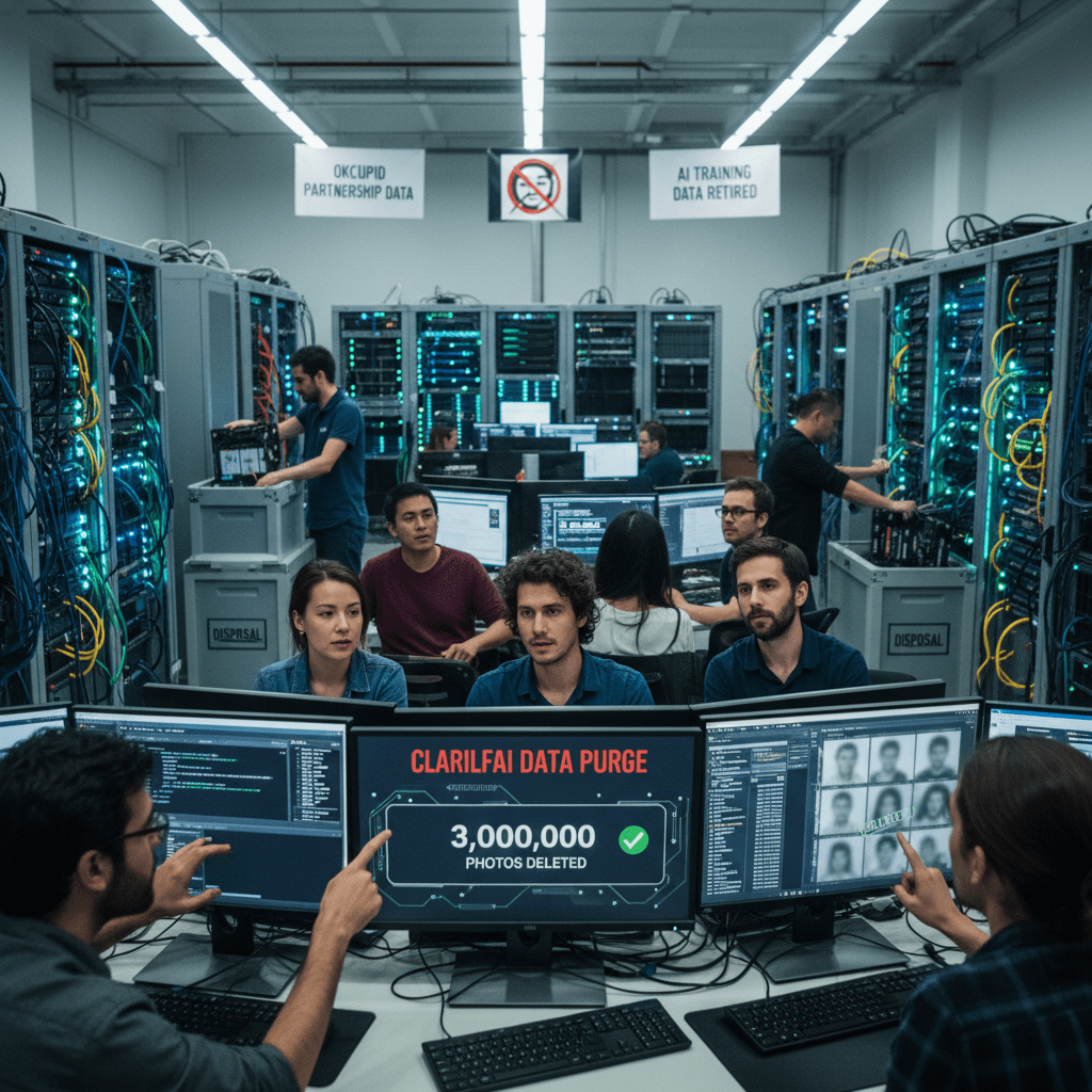3 Million Photos Deleted: Eye-Opening Facial Recognition AI 10 facial recognition - AI Render Pro illustration