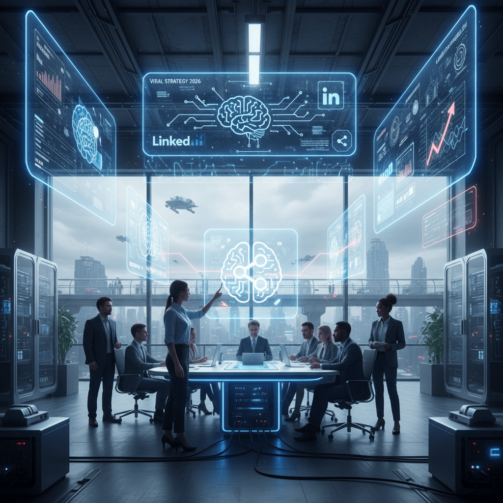 linkedin viral - AI Render Pro illustration