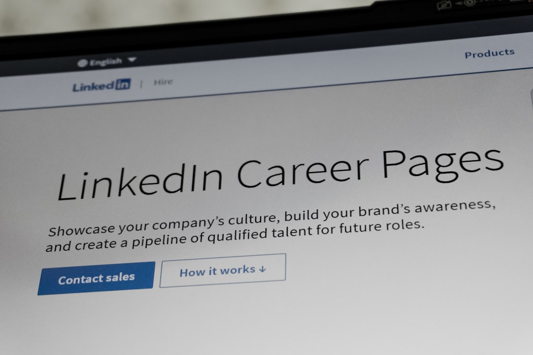 linkedin viral - Linkedin career pages website interface on a laptop screen