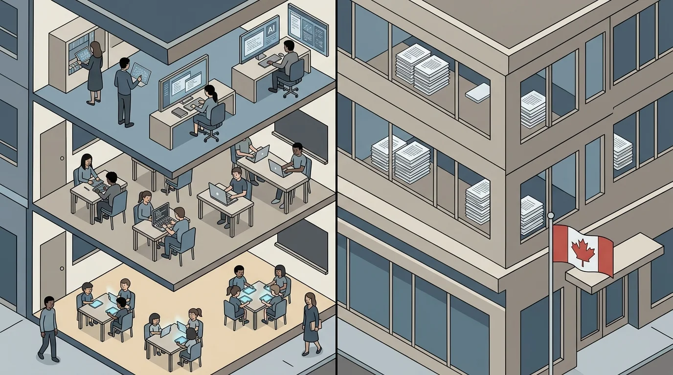 ai education - editorial illustration