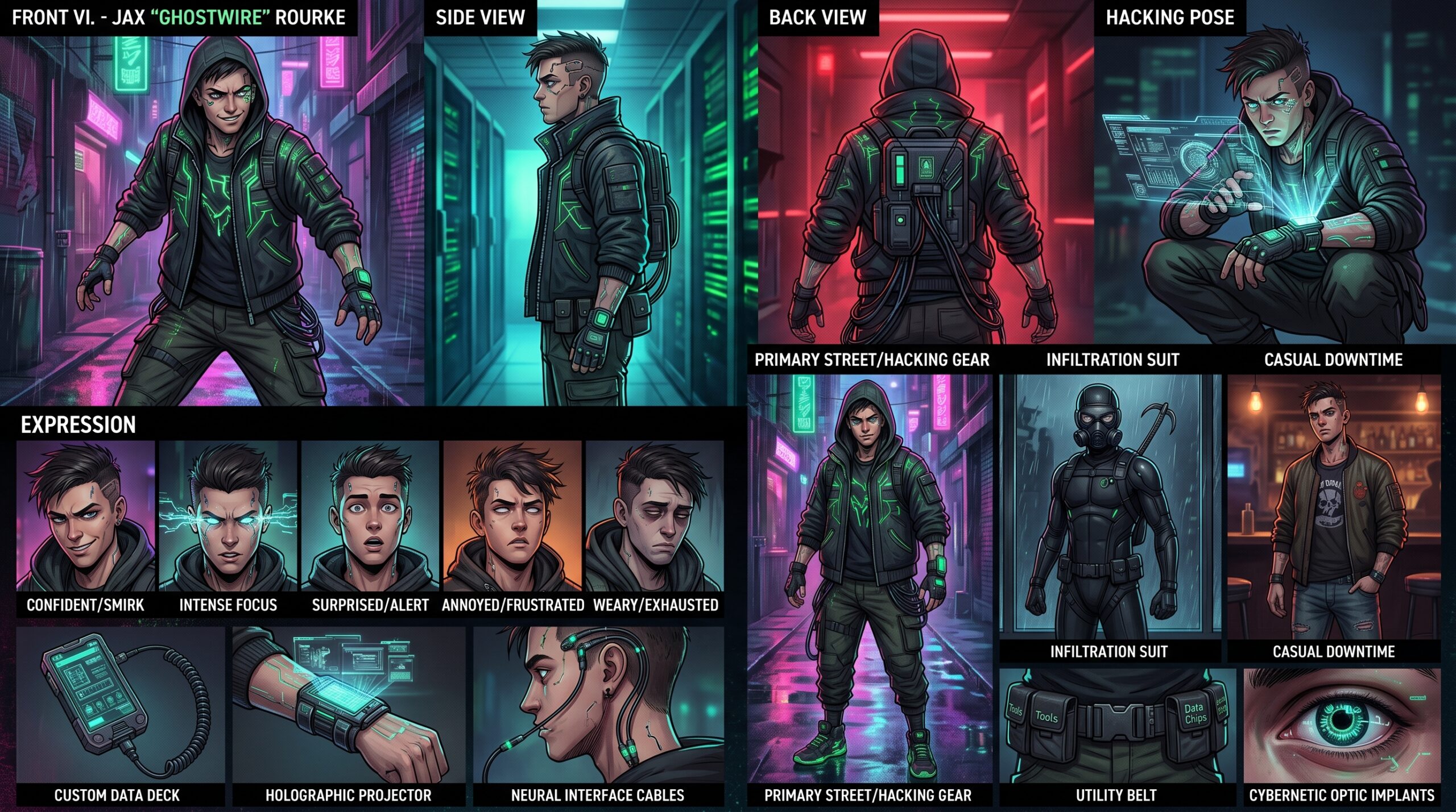 8 Ultimate Character Sheet Prompts for Nano Banana 18 character sheet — prompt render 7