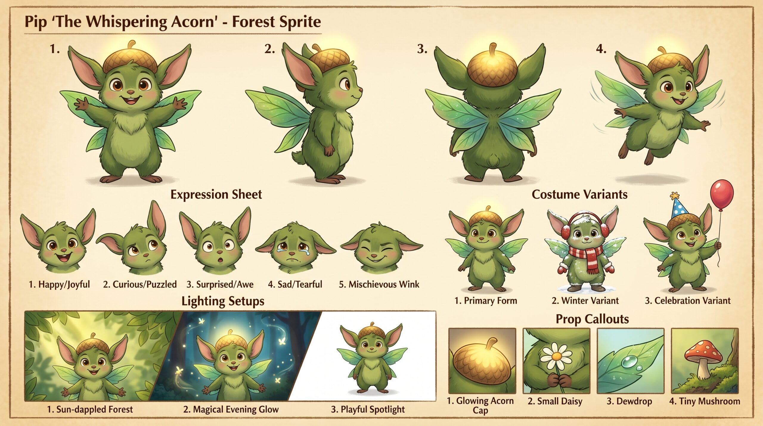 8 Ultimate Character Sheet Prompts for Nano Banana 19 character sheet — prompt render 8