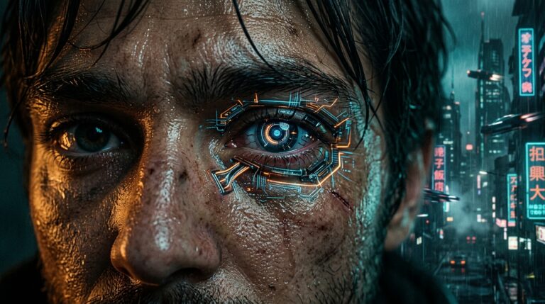 8 Ultimate Cyberpunk Prompts for AI Art: Bold New Worlds 9 cyberpunk prompts - editorial illustration