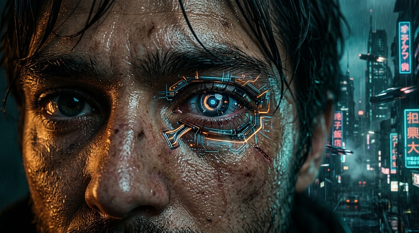 cyberpunk prompts - editorial illustration