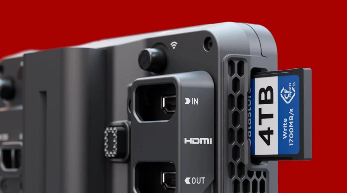 Atomos Ninja TX CFexpress Type B card slot and recording