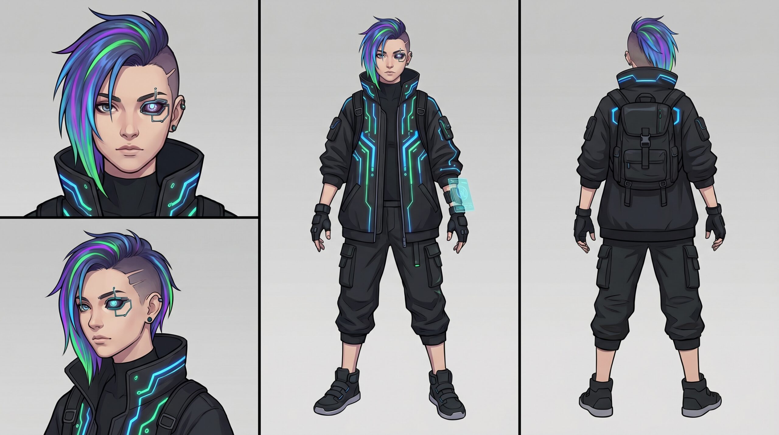 character design turnaround prompt render 12