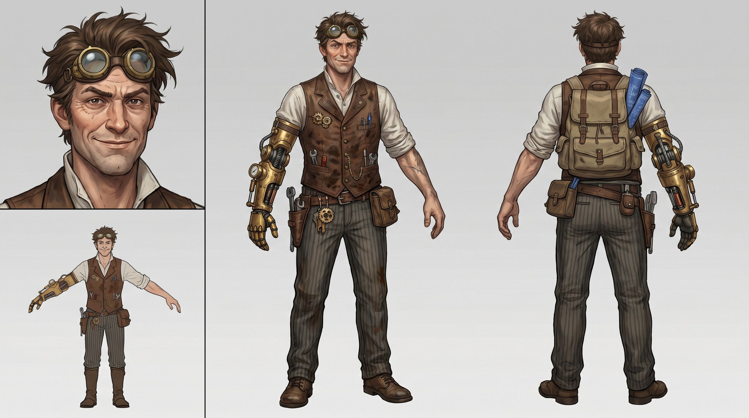 character design turnaround prompt render 7