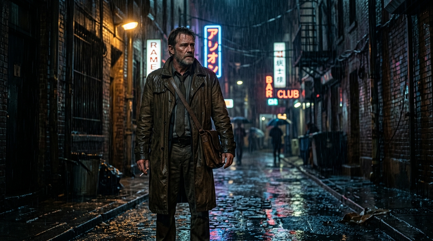 AI Personas: 10 Essential Design Prompts for Consistent Characters 12 The Neo-Noir Detective - AI personas character design prompt