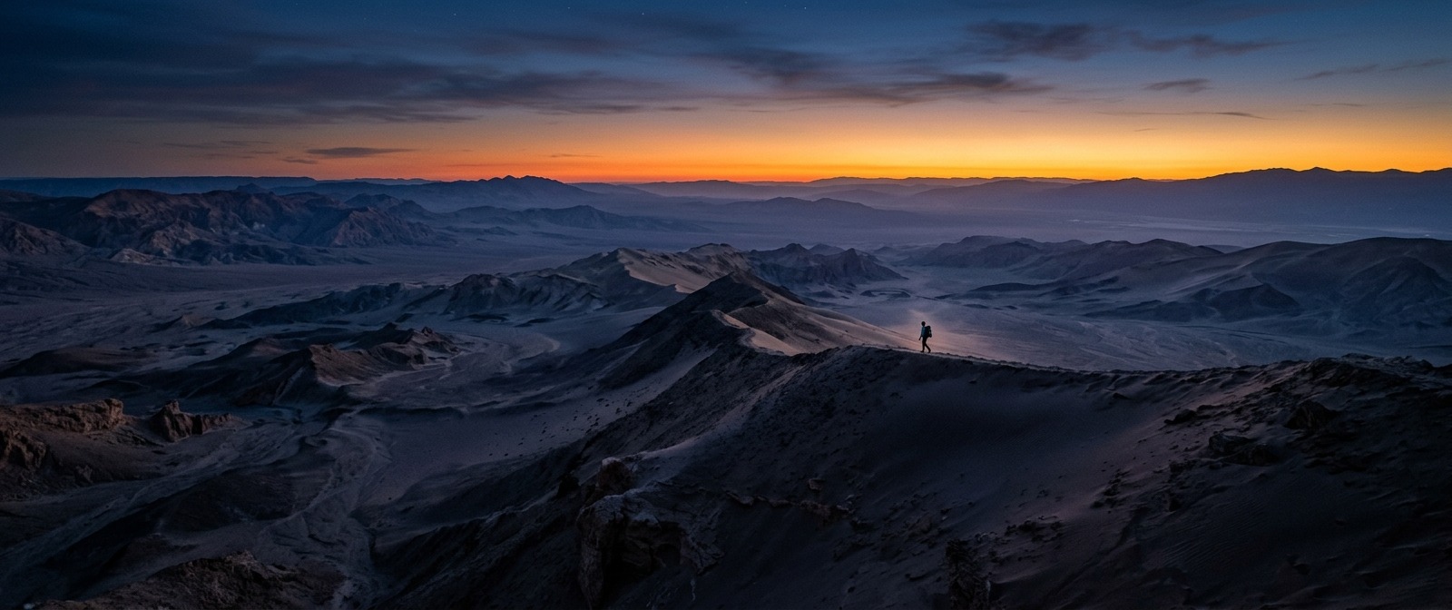 AI Render Pro: What Render Pro Actually Does (v8.5) 9 Wide anamorphic desert landscape at blue hour, generated with AI Render Pro