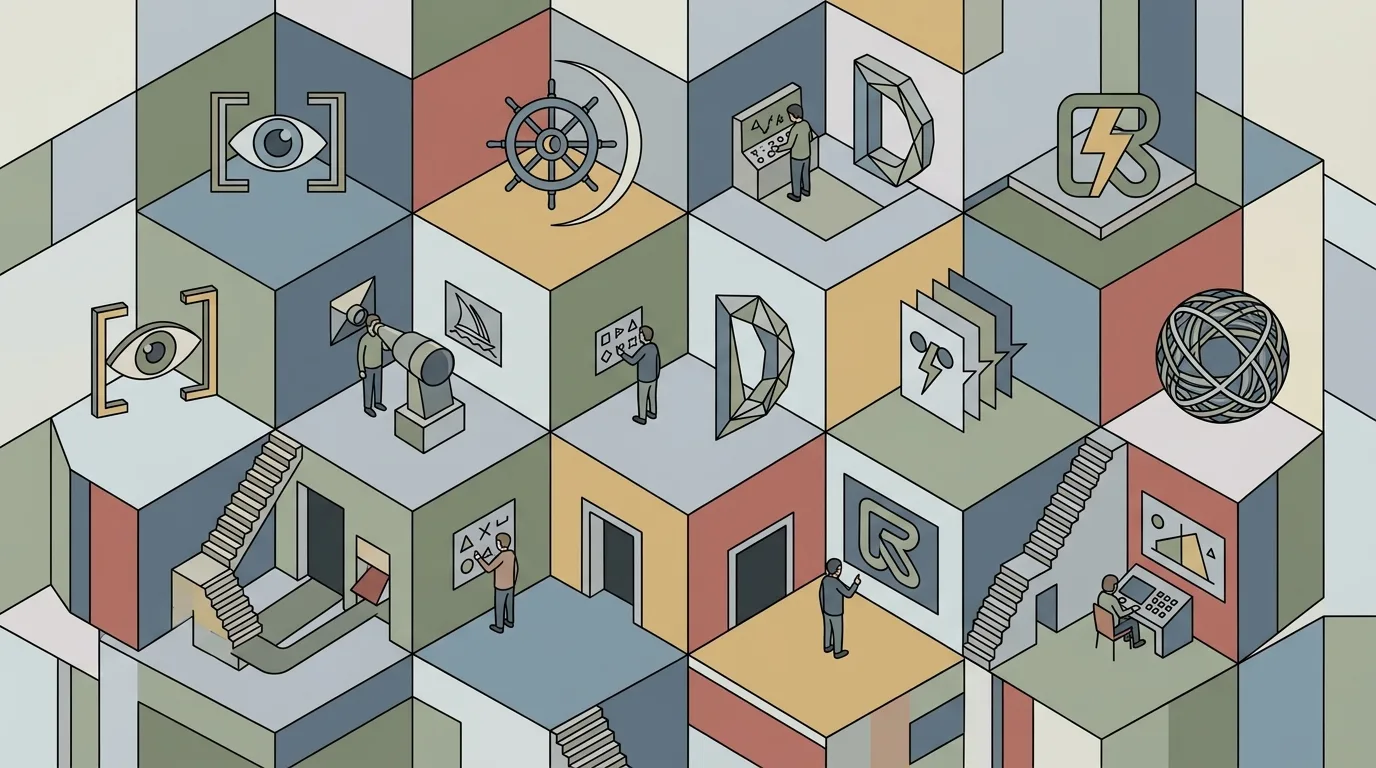 Budget AI Movies: Hidden Costs 10 A collage or grid of stylized logos/icons representing popular AI, ai movies (AI Render Pro)