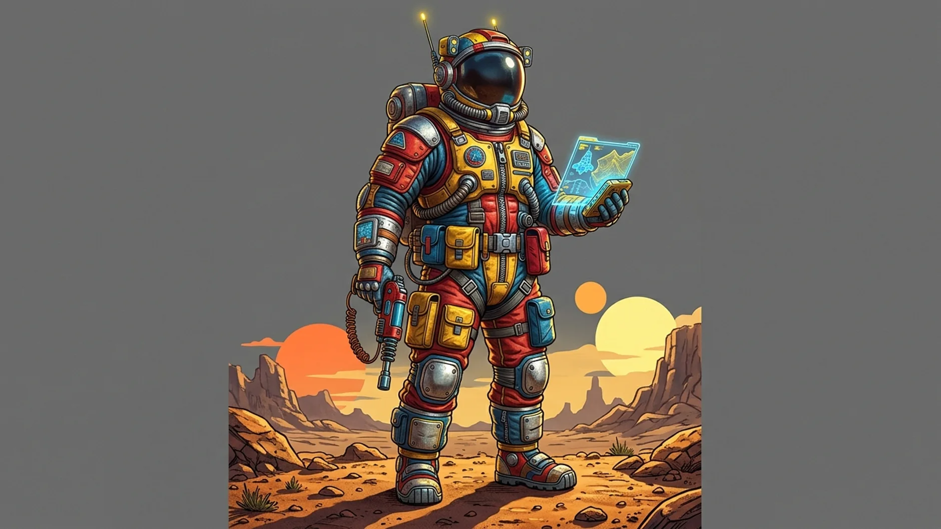 character sheets, prompt render 3