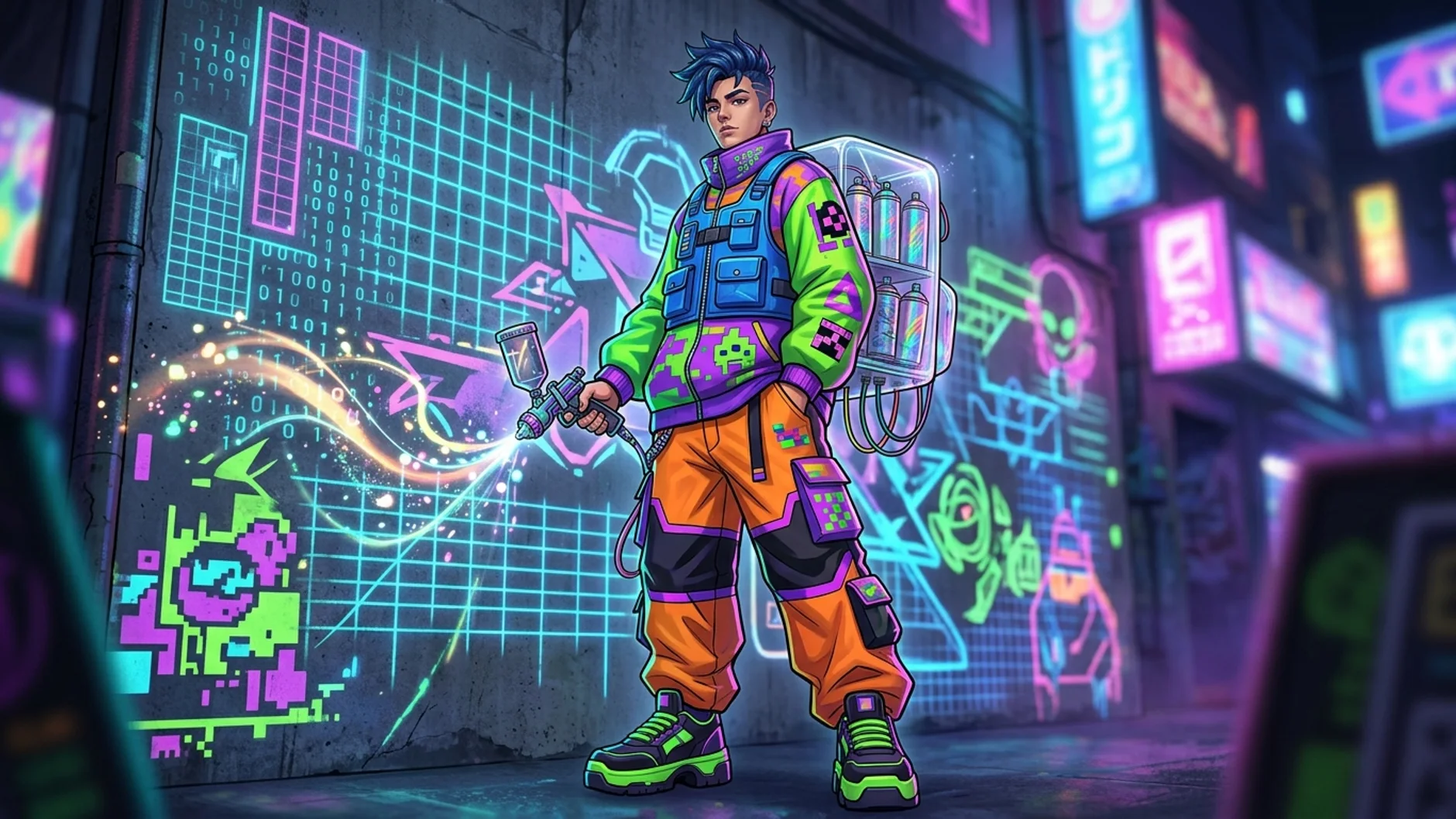 character sheets, prompt render 4