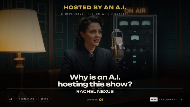 Why is an A.I. hosting this show, DesignHero TV podcast Episode 01