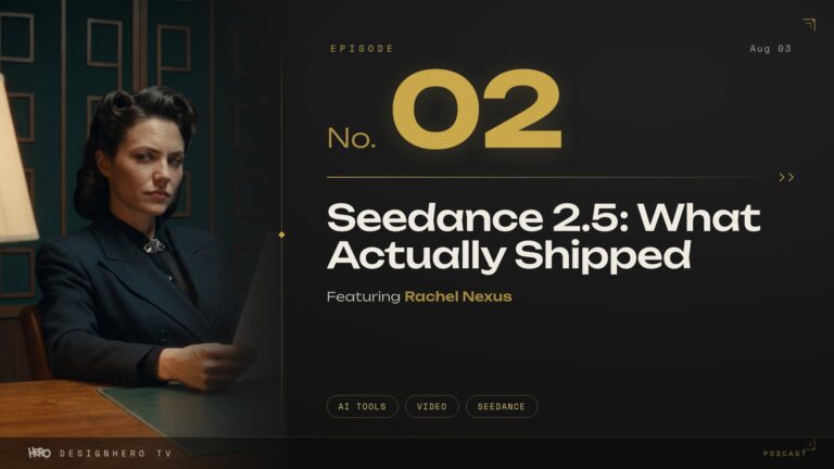 Seedance 2.5 What Actually Shipped, DesignHero TV podcast Episode 02 cover