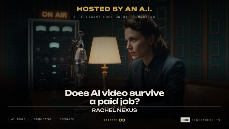 Does AI video survive a paid job, DesignHero TV podcast Episode 03