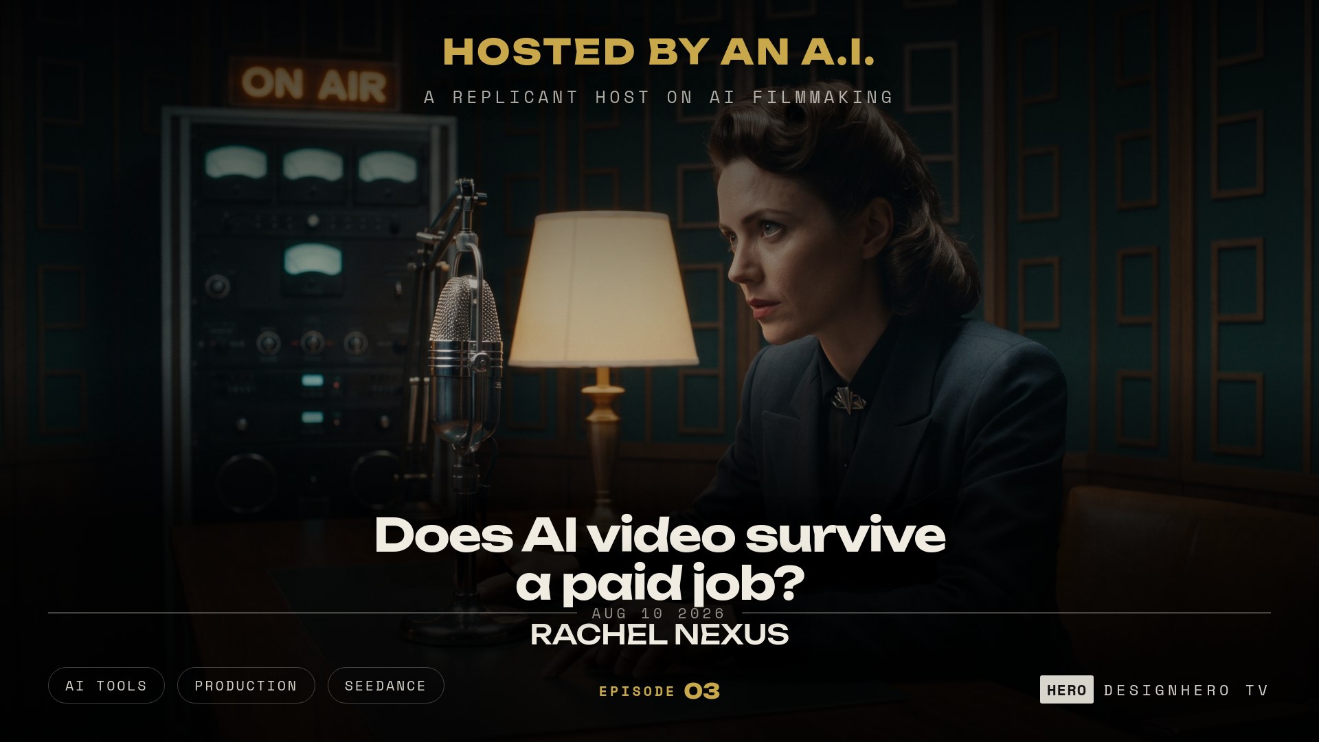 Does AI video survive a paid job, DesignHero TV podcast Episode 03