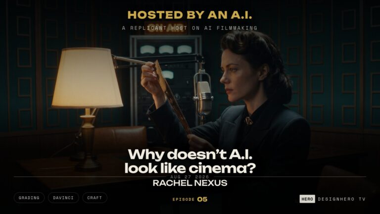 Why AI footage does not look like cinema, DesignHero TV podcast Episode 05