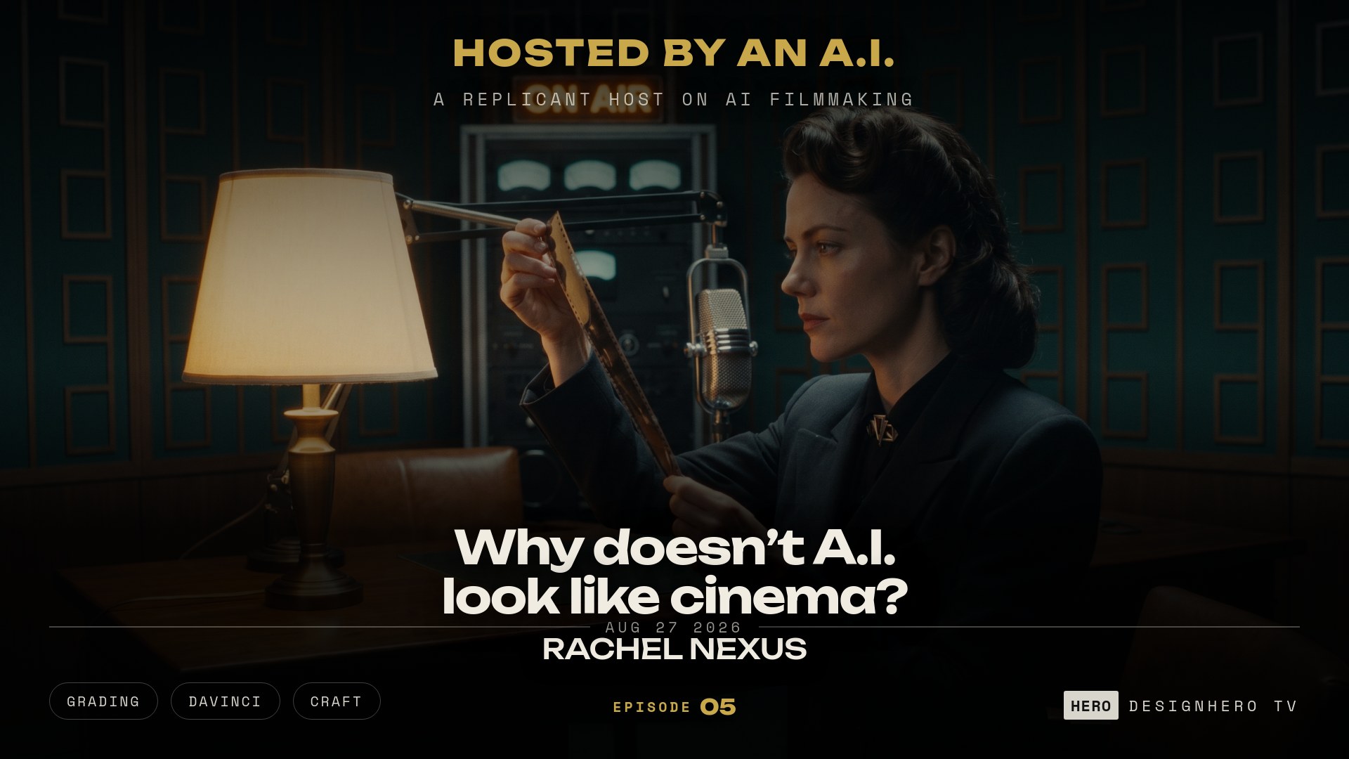Why AI footage does not look like cinema, DesignHero TV podcast Episode 05