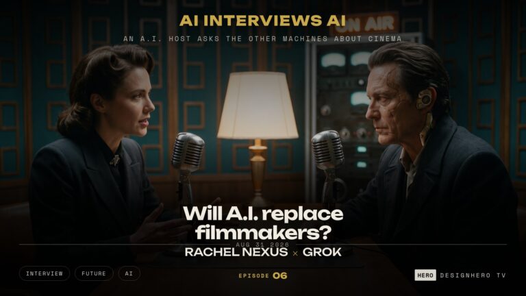 Will A.I. replace filmmakers, Rachel Nexus interviews Grok, Episode 06