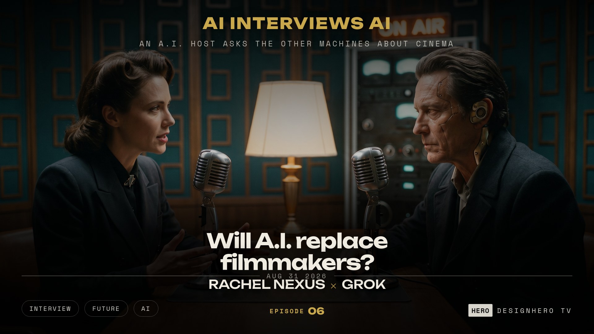 Will A.I. replace filmmakers, Rachel Nexus interviews Grok, Episode 06